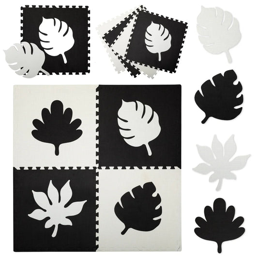 MoMi FELI 3D foam puzzle mat black (120 x 120 cm)