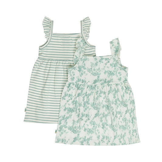 Baby Girl Sleeveless Dress 2-Pack – Off White