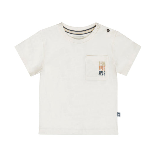 Boys Long Back T-Shirt – Off White