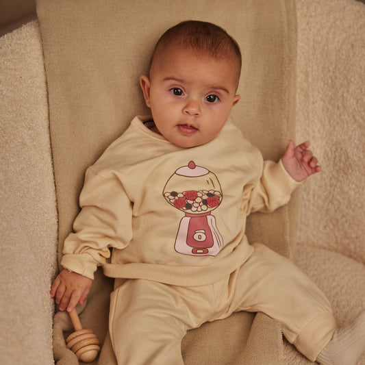 Dirkje Baby Girls Heart Gumball Pyjama Set - Off White