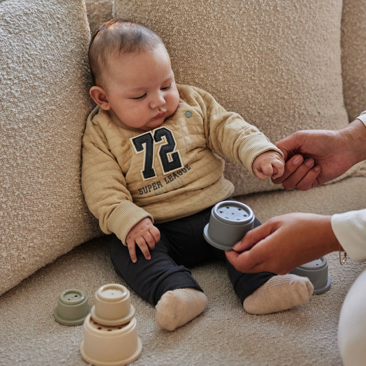 Dirkje Baby Boys' 2-Piece Outfit Set - Pebble