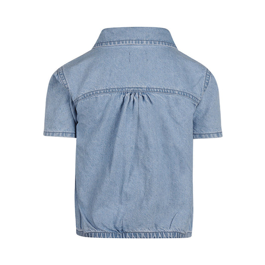 No Way Mon Girls Dungaree Dress – Blue Jeans