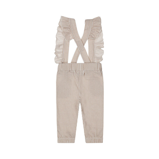 Kids Trousers with Suspenders — Brown