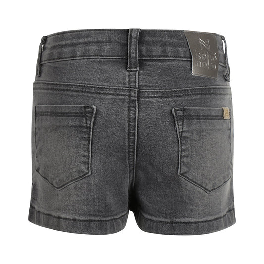 Kids Grey Denim Skort