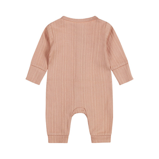 Baby Girl 1-Piece Babysuit – Dusty Pink | Organic Cotton