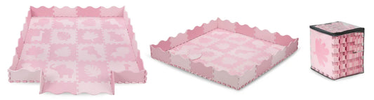 MoMi ZAWI Puzzle mat pink (150x150 cm)