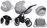 MILA 8 JEANS GRAFIT +BASE+CARSEAT+CARRYCOT+BAG