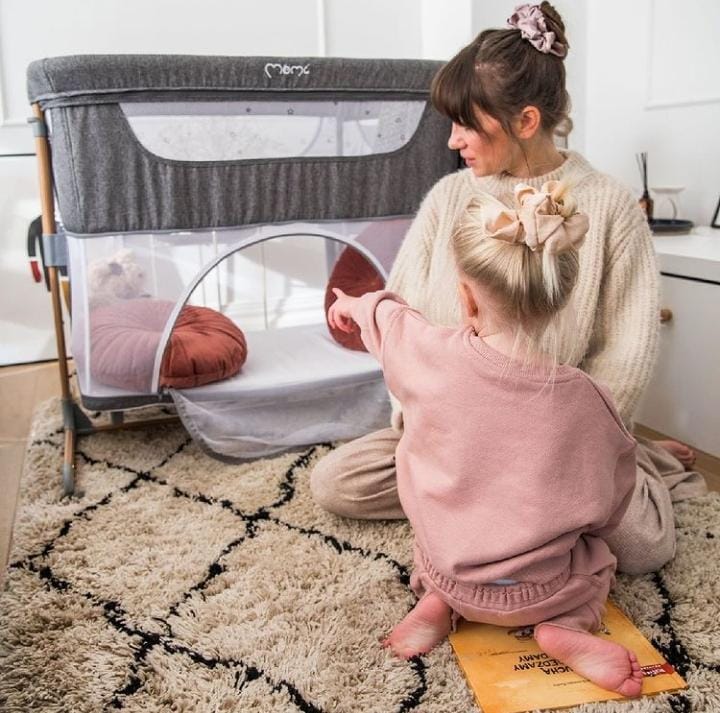 MoMI SMART BED baby crib 4in1 beige