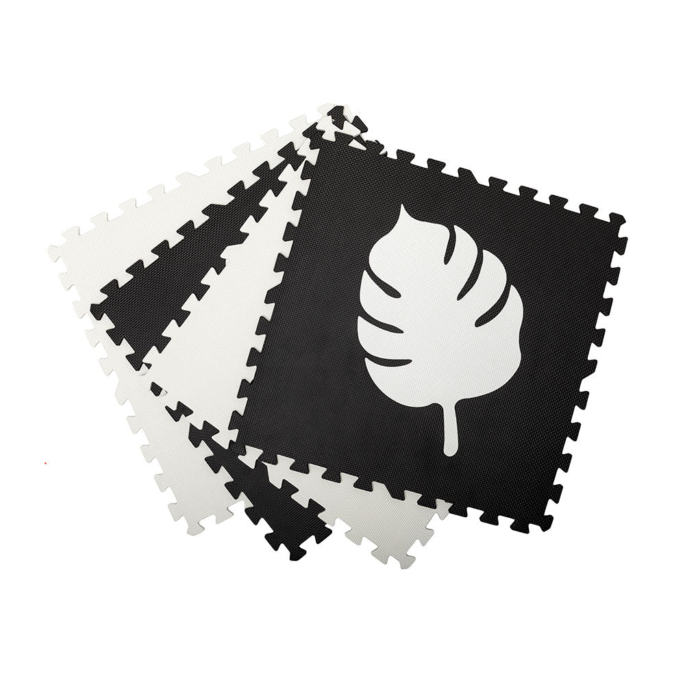 MoMi FELI 3D foam puzzle mat black (120 x 120 cm)