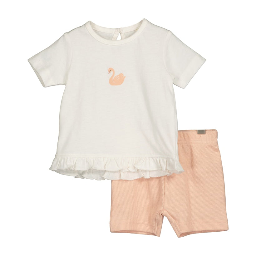 Baby girl shirt and shorts