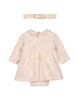 Blue Seven Baby Girls Dress with Bodysuit - Stone & Mauve