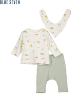 Blue Seven Baby Girls Shirt, Pants & Scarf Set - Off White
