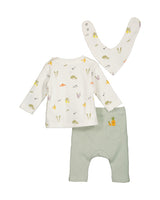 Blue Seven Baby Girls Shirt, Pants & Scarf Set - Off White