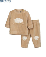 Blue Seven Unisex Baby Shirt & Pants Set - Camel