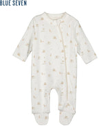 Blue Seven Unisex Baby Romper - Off White & Camel