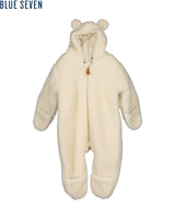 Blue Seven Unisex Baby Outdoor Fleece Overall - Pebble