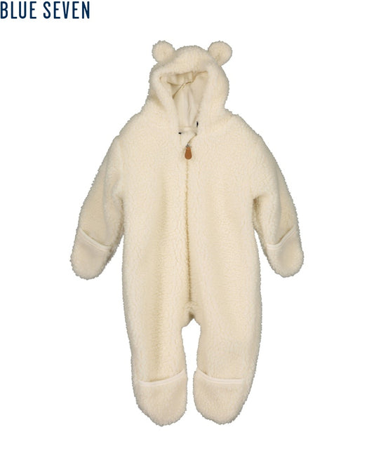Blue Seven Unisex Baby Outdoor Fleece Overall - Pebble