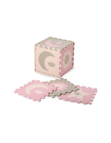 MoMi NEBE 3D foam puzzle mat pink (90 x 90 cm)