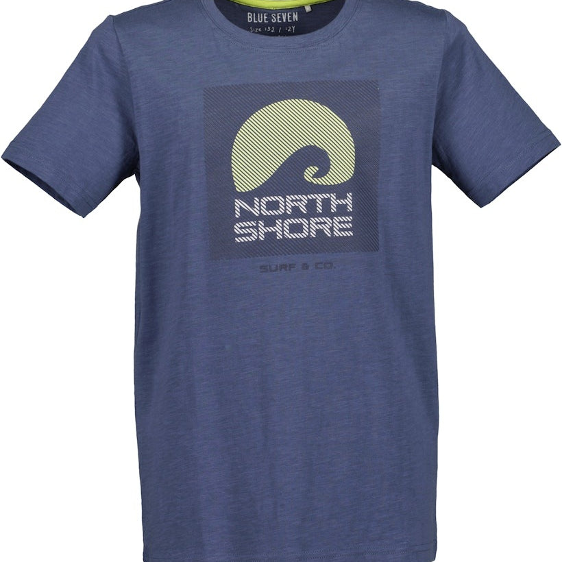 Boys Knitted T-Shirt – Jeans Blue