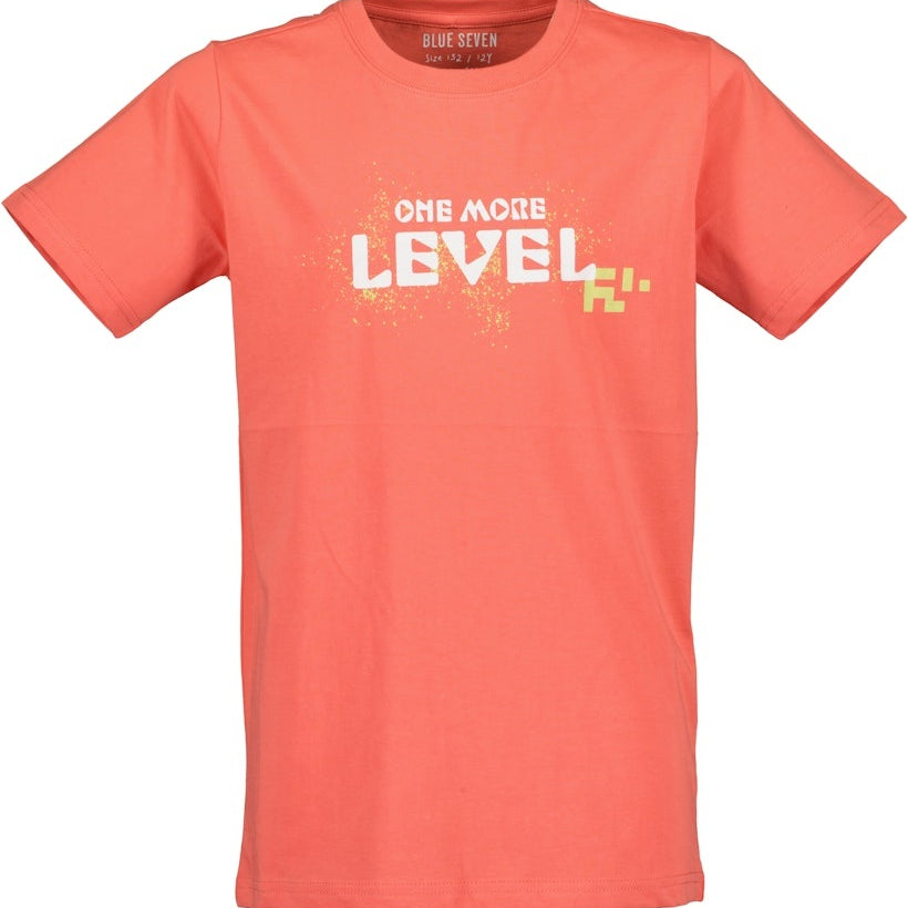 Boys Knitted T-Shirt – Tomato Red