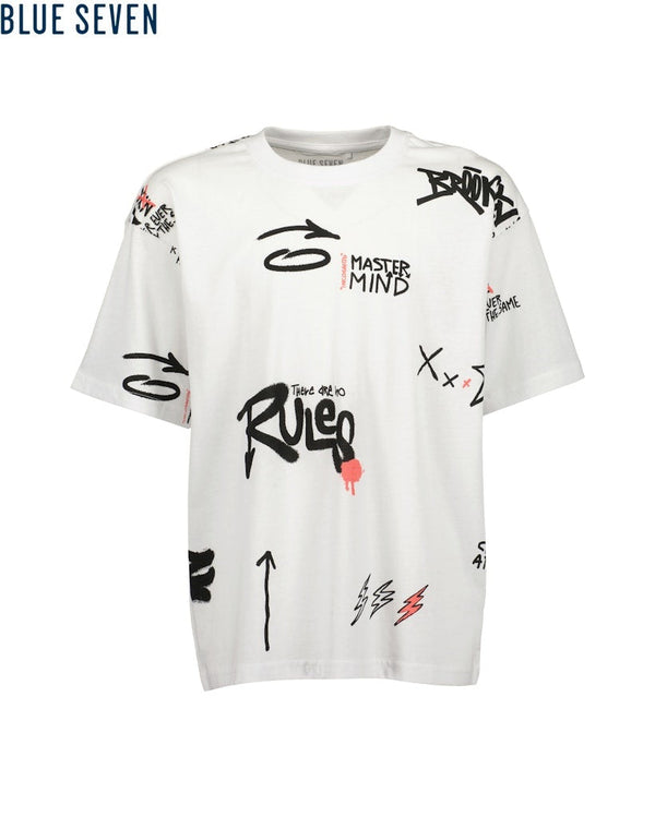 Boys Knitted T-Shirt – White