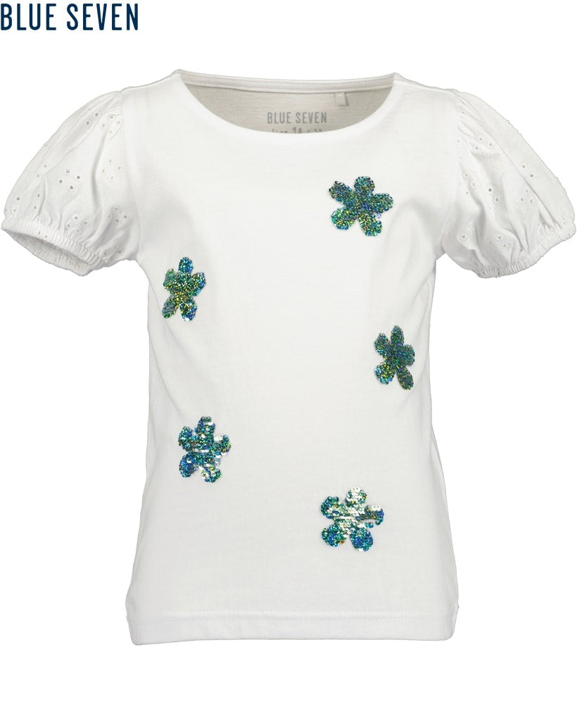 Girls Knitted T-Shirt – Blue Seven (702356)
