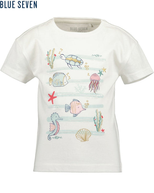 Girls Knitted T-Shirt – Blue Seven (702358)