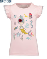 Girls Knitted T-Shirt – Blue Seven (702359)
