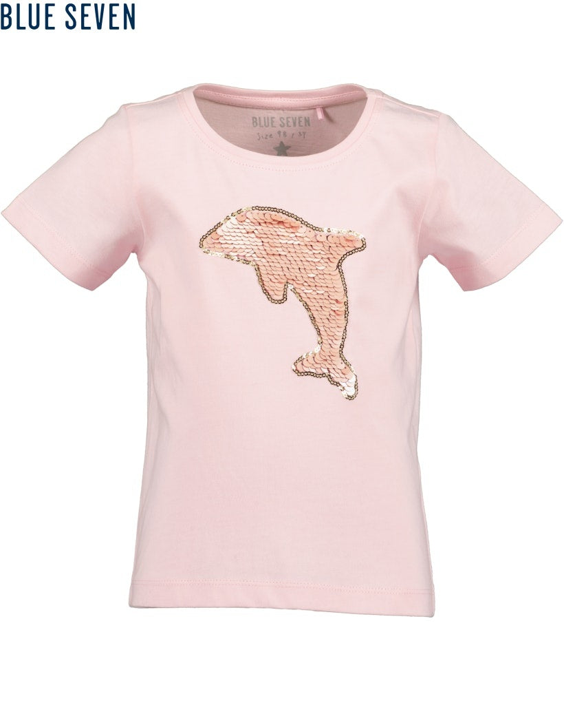 Girls Knitted T-Shirt – Blue Seven (702361)