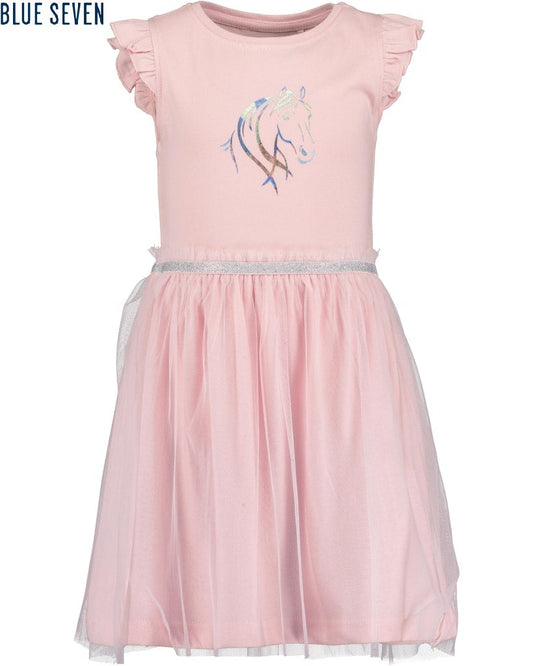 Girls Knitted Dress – Blue Seven (721681)