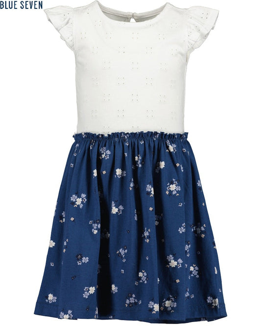 Girls Knitted Dress – Blue Seven (721682)