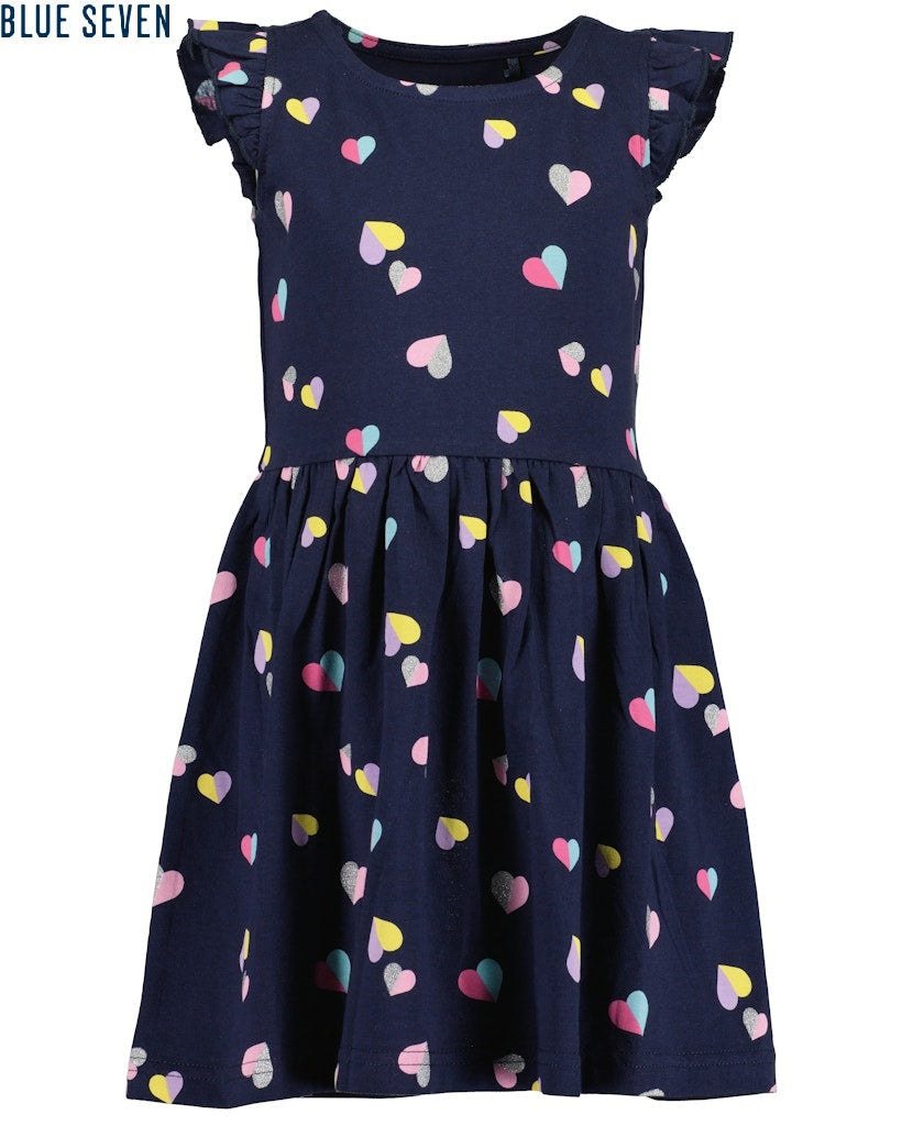 Girls Knitted Dress – Blue Seven (721687)