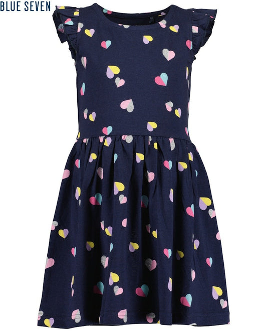 Girls Knitted Dress – Blue Seven (721687)
