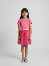 Girls Dress with Tulle Skirt