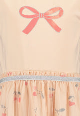 Girls Dress with Tulle Skirt