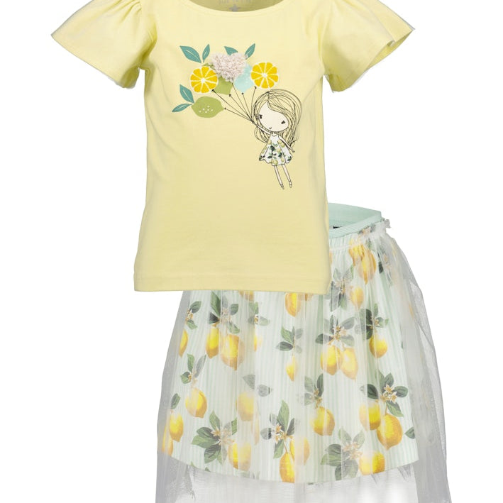 Girls T-Shirt and Tulle Skirt Set