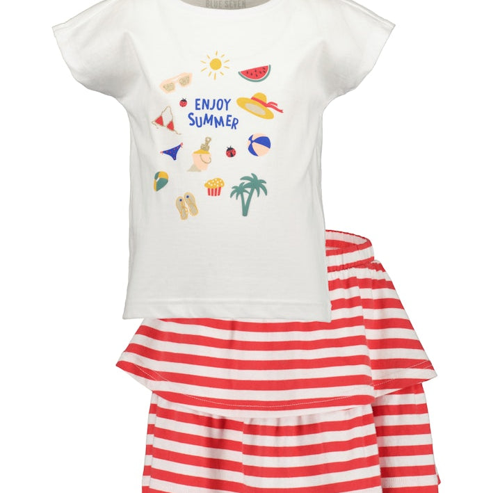 girls T-shirt and skirt