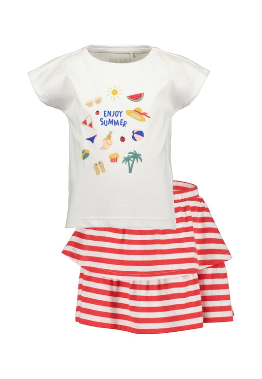 girls T-shirt and skirt