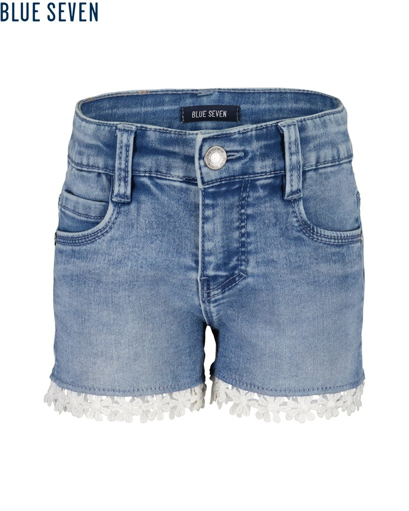 girls woven jeans shorts