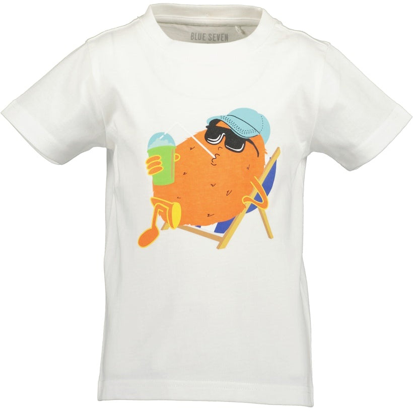 Boys Knitted T-Shirt – White