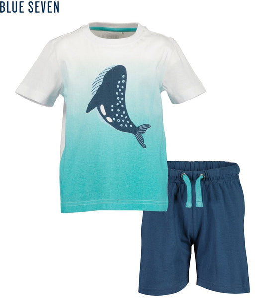 Boys Knitted 2-Piece Set – Blue Seven (826037)