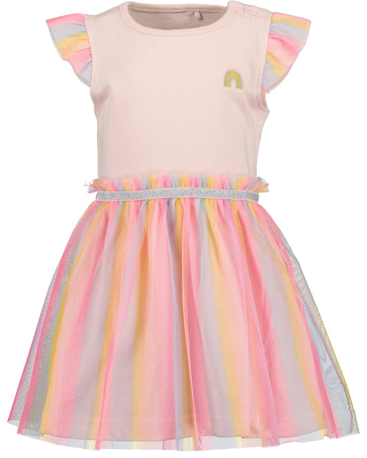 Toddler Girls Dress with Tulle Skirt
