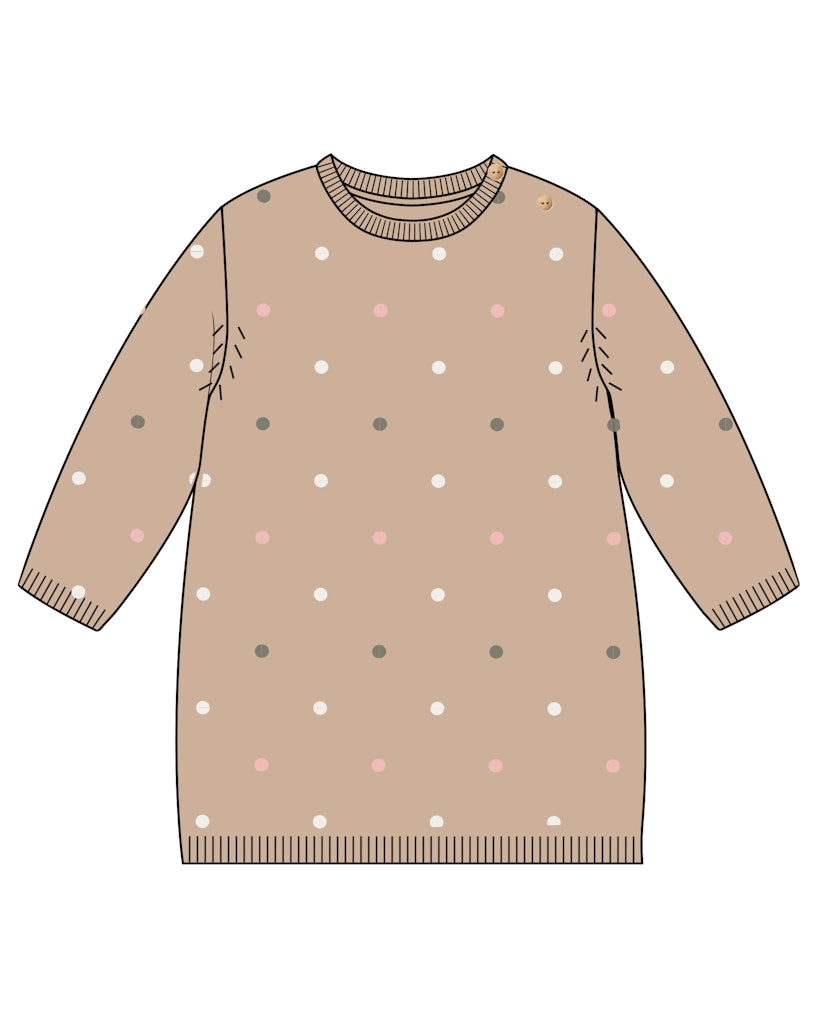 Toddler girls knit dress