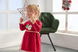 Toddler girls dress with tulle skirt