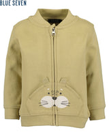 Toddler boys sweat jacket, rib collar