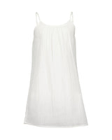 Girls Woven Dress – White & Lilac