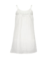 Girls Woven Dress – White & Lilac
