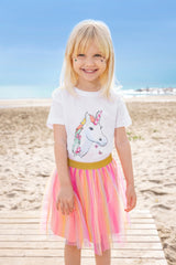 Girls Knitted T-Shirt – Blue Seven (702366)