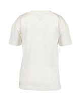 Boys Knitted T-Shirt – White & Anthracite
