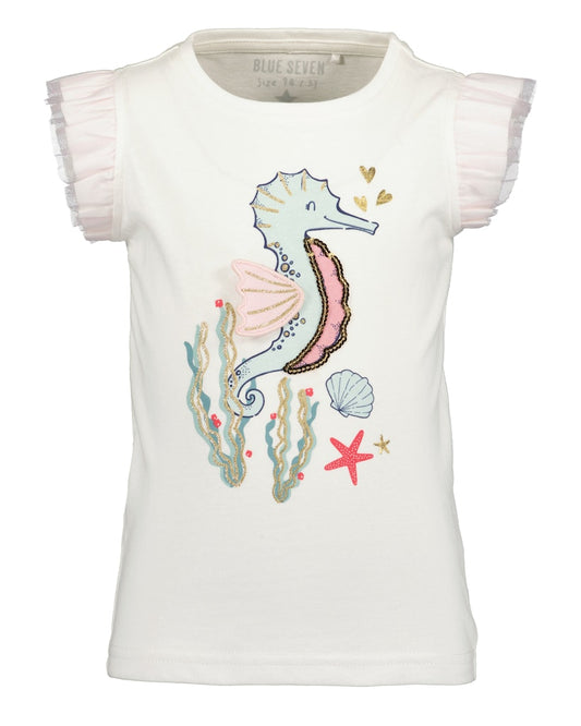 Girls Knitted T-Shirt – Blue Seven (702359)